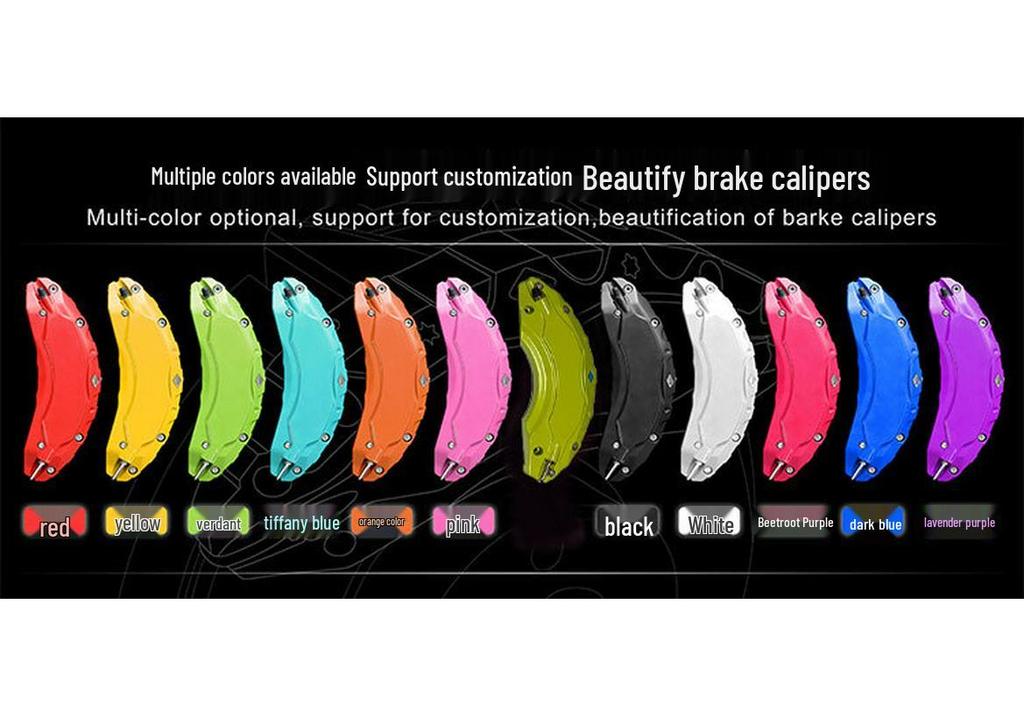 Brake Caliper Covers for Toyota RAV4: Aluminum Alloy Wheel Hub Color Modification