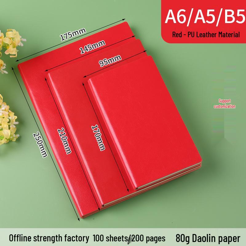 Custom Logo A5 Business Meeting Notebook - Personalized High-Value Gift