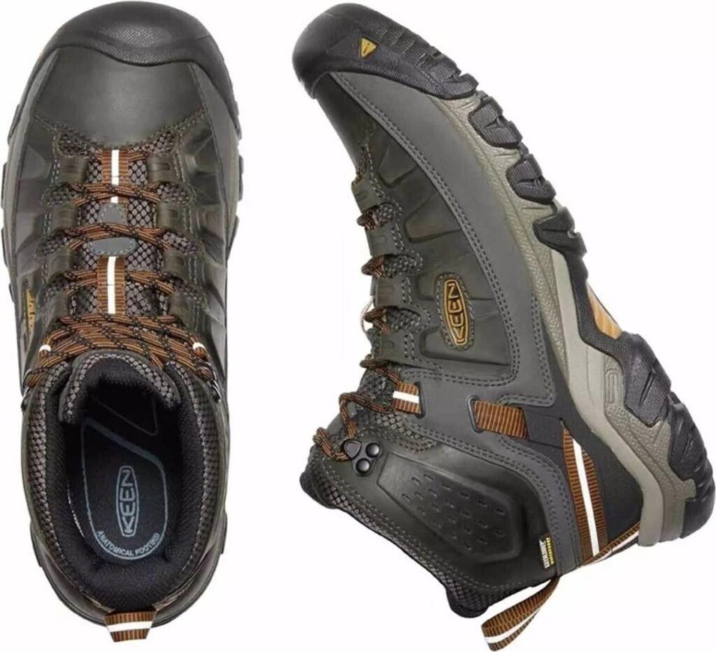 Men's Keen Targhee III WP Mid Trekking Shoes Black Olive/golden Brown