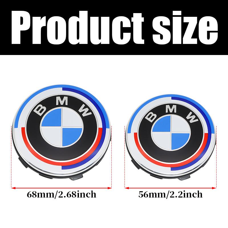 4 Stück 56mm 68mm ABS Schwimmende Radnabenkappe Für BMW E39 E46 Auto Tuning Teile E60 F45 F48 F49 F39 F90 Ersatz-Radnabendeckel