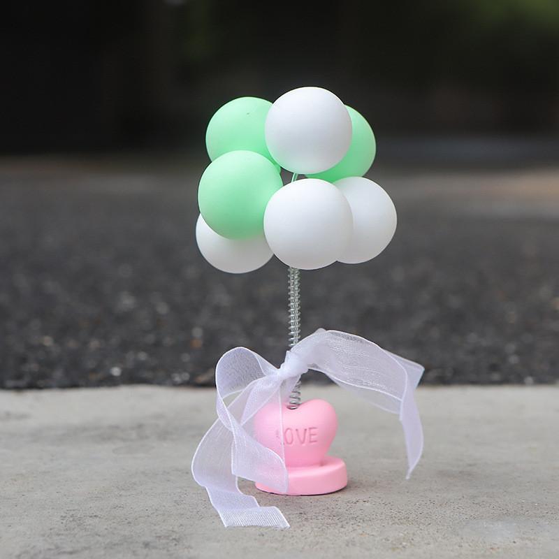 Cute Cartoon Balloon Car Ornament For Car Interior Clay Material