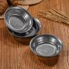 Retro Stainless Steel Y-Shaped Deep Plate for Snacks, Hot Pot, Oil Dishes, or Fruit Salad