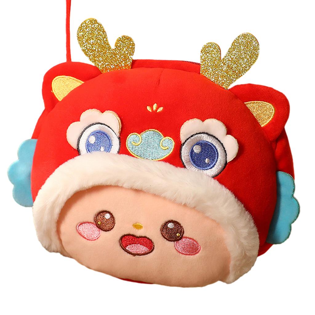 New Year Plush Doll Backpack Comfortable Stylish Festival Red Envelopes Holiday Supplies