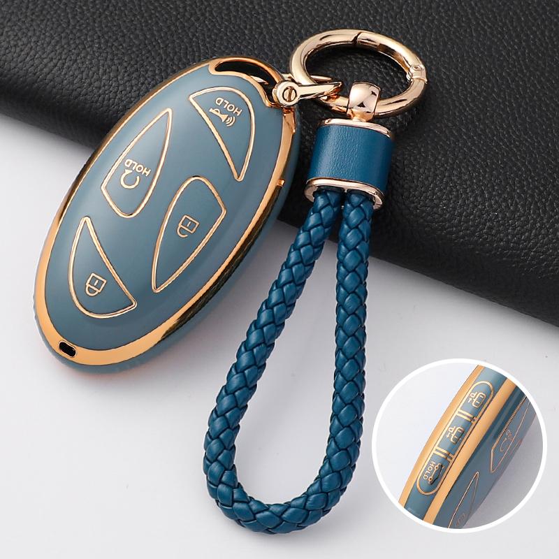 New Fashion TPU Car Key Case Cover Shell Fob For Hyundai Kona Ev Grandeur GN7 IONIQ 6 Protector Keyless Keychain Accessories