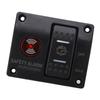 3 Way Bilge Pump Switch Panel Man Off Auto Bilge Pump Float Switch with LED Light for Ships and Yachts DC24V