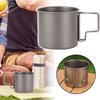 Titan Campingbecher Tasse Tragbar Tourist Outdoor Geschirr Picknick Utensilien Kochgeschirr Küchengeschirr zum Wandern Reisen