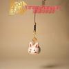 Yi Ming Red Sandalwood & White Maple DIY Rabbit Pendant - Zodiac Rabbit Phone Charm
