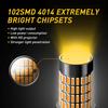 AUXITO Amber 3157 LED 102SMD Front Turn Signal Light Bulbs No Hyper Flash Canbus