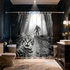 1pc Funny Selfie Cat Hook Privacy Shower Curtain Fashionable Home Decoration
