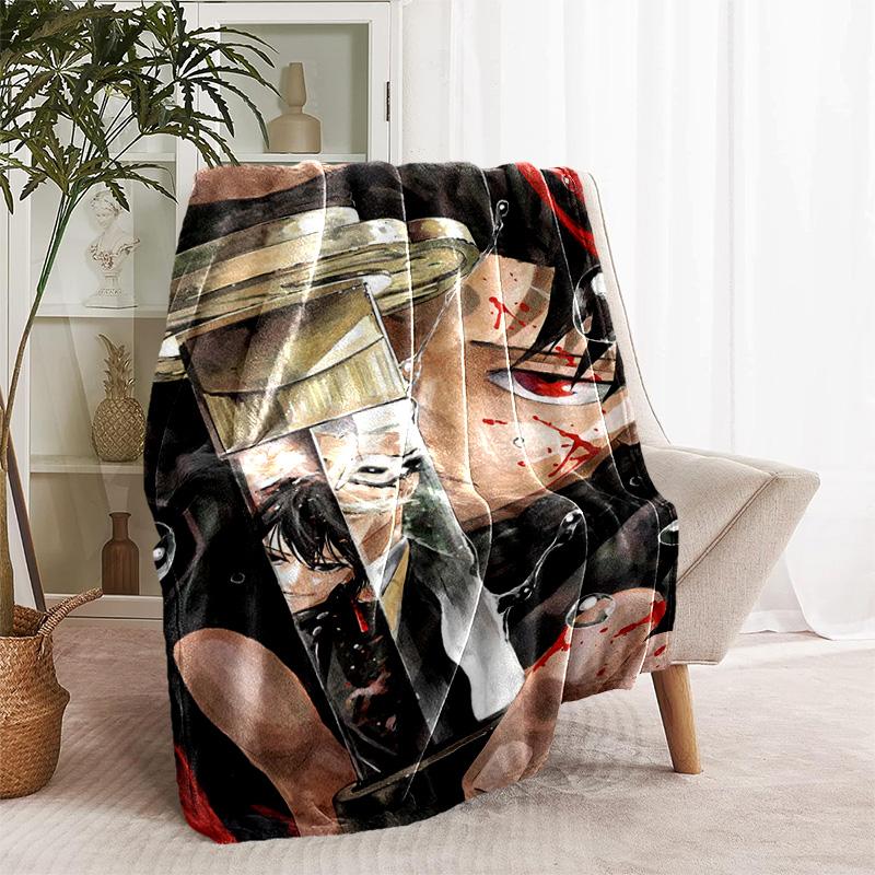 Cool Anime K-Kagurabachi printed throw blanket—lightweight,soft,warm;versatile blanket all seasons—perfect air-conditioning throw,nap blanket