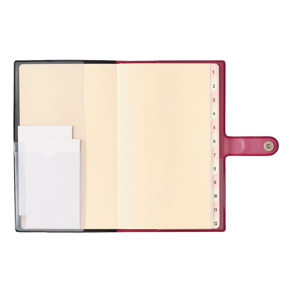 Nolty Pagem Family Planner 2026 Monthly Pouch Bordeaux Wine 2788 December (Starts 2025)