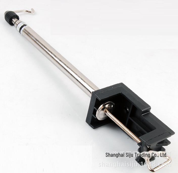 Electric Grinder Telescopic Bracket with Hook - Small Desktop Workbench Support (300g)