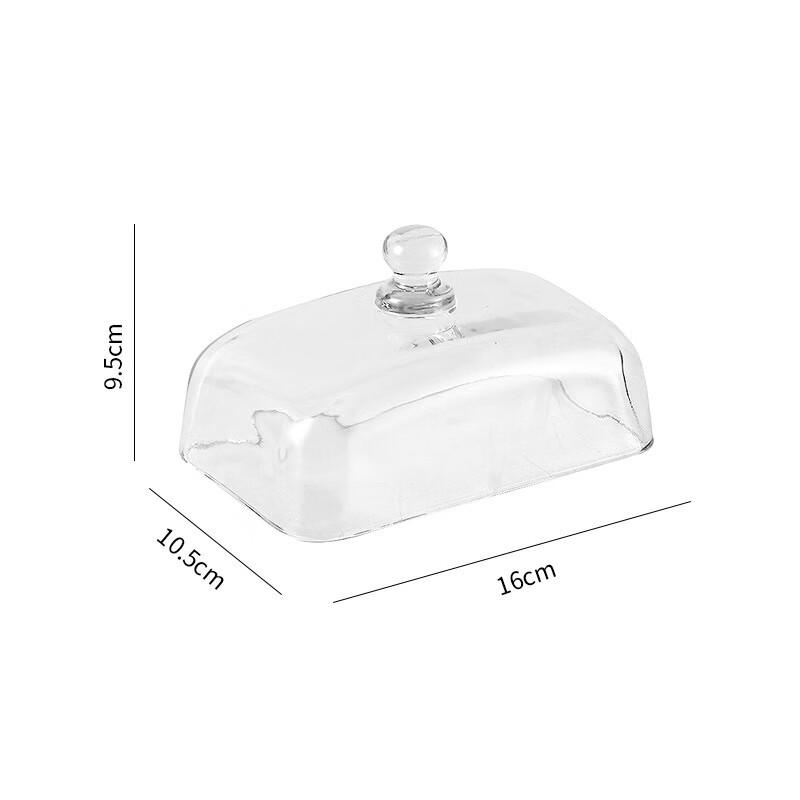 Деревянный поднос для подачи с стеклянной крышкой Rectangular Glass Lid Only