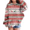 Genç Kızlar İçin Sweatshirtler Kapüşonlu Uzun Kollu İpli Kazak Sevimli Oversize Kapüşonlu Noel Günü
