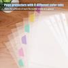 HABGP16PCS/2 Set 3 Ring Clear Binder Dividers with Tabs, 8.5 x 11 8 Tabs Binder Dividers with Pockets, Clear Page Protectors Index Dividers for 3