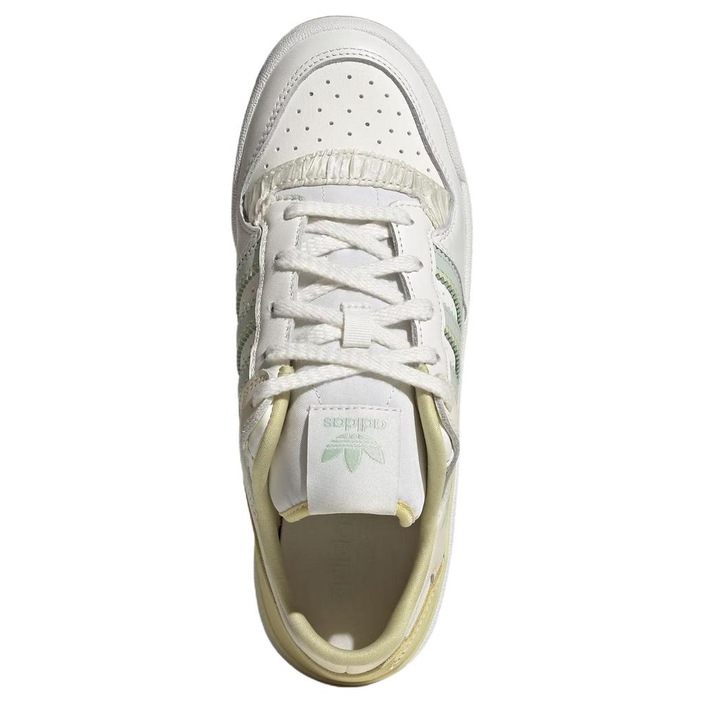 Adidas Originals Forum Low Versatile Comfortable Durable Low-Top Skate Shoes Women Sneakers Bright-White JQ6704