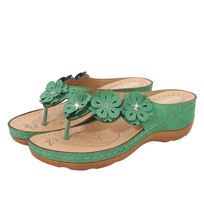 

IELTS Run 2025 Новые однотонные женские тапочки на толстой подошве Повседневные сандалии Женские сандалии 2025 42 зелёный