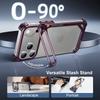 Oatsbasf 9‑Shape Bumper Case for iPhone 18 Pro Max / 17 Pro Max, Phone Cover with Camera Kickstand, Air‑Cushion Shock‑Absorbing