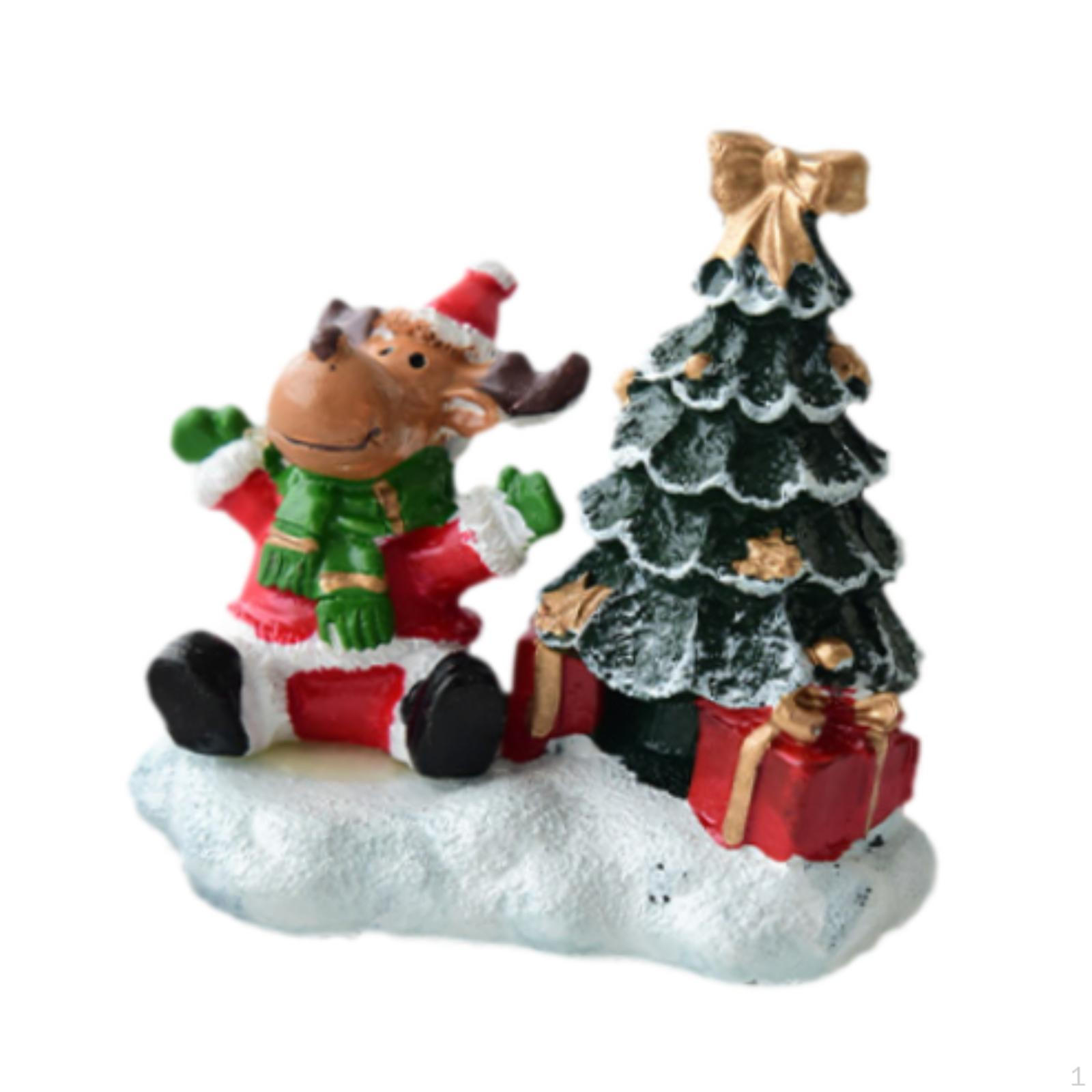 

Рождественская статуэтка, украшение, орнамент, смоляная фигурка, декоративная скульптура для рабочего стола