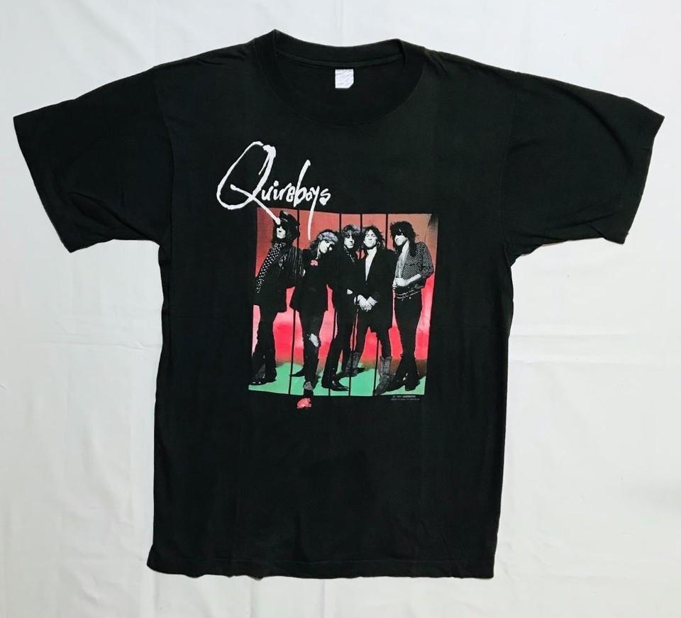 

THE QUIREBOYS UK TOUR 1990 Gift For Fan On Tour T Shirt Full Size S5XL K552 Unisex T-Shirt XL