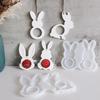 2026 Latest Models Bunny Easter Pendant Silicone Mold DIY Epoxy Resin Mold Egg Rabbit Hanging Tags Plaster Mold Chocolate Holder
