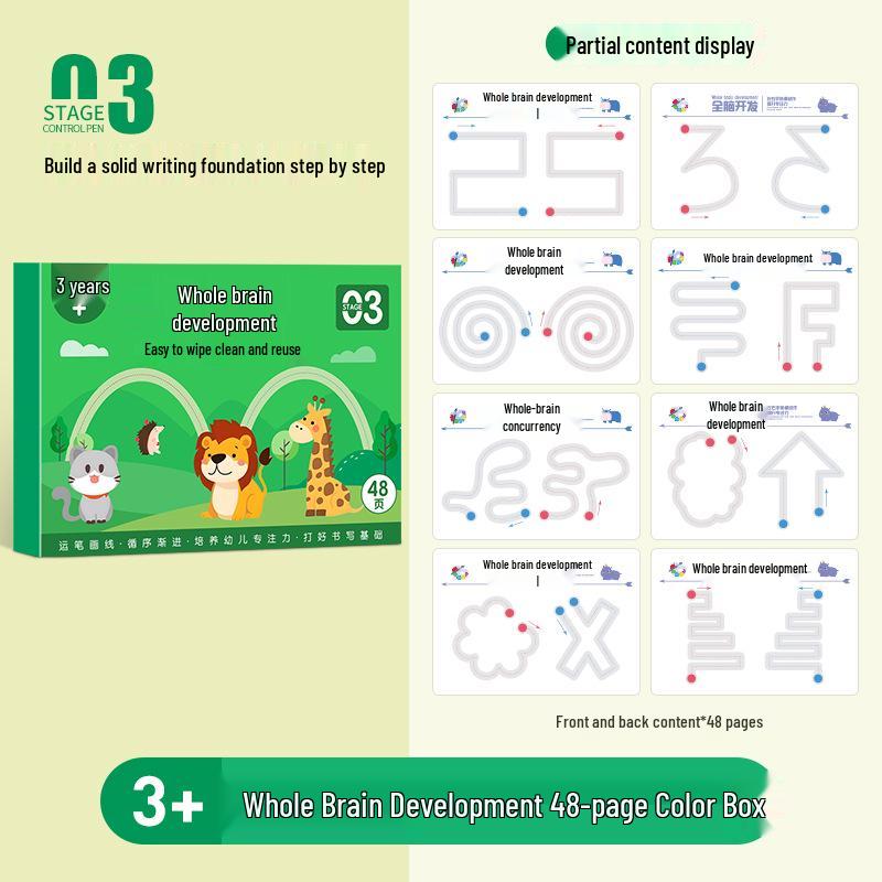Erasable Pen Writing Practice Book for Kindergarten & Early Education