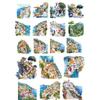 18pcs  Anime Watercolor Greek island scenery Paper Stickers,  for Luggage, Notebook, Diary, Album Decoration, DIY stationery