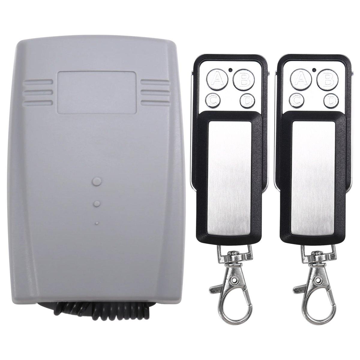 

2025 New Garage Door Receiver 2CH 433MHz Remote Controller for Door Gate Fixed Learning Rolling Code Universal China Mainland