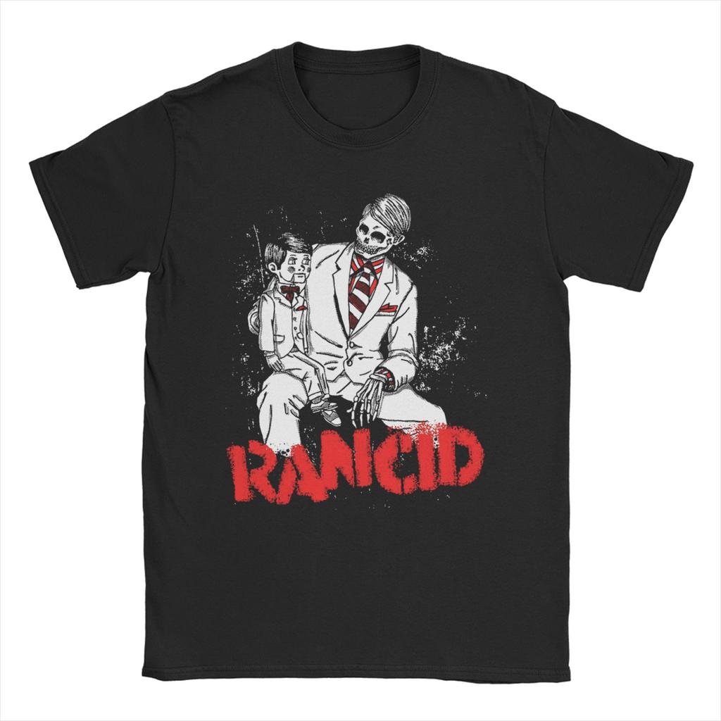 Vintage Rancid Priyatna Skull T-Shirts Unisex Women Crewneck Pure Cotton T Shirt  Short Sleeve Tee Shirt Birthday Present Clothes