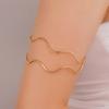 Hot Sale Flower Open Arm Bracelet Geometric Light Luxury Niche High-end Bracelet Fashion Arm Ring Non-fading Bracelet