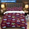 Football Club Emblem 3pcs K-pop music group Bedding set,Ideal for Bedroom, Dormitory,Including Duvet Cover And 2pcs Pillowcases,Fan gifts