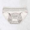Women Panties Geometric Print High Waist Seamless Elastic Period High Absorbency Prevents Leakage Briefs Menstrual Underpants Daily Wear Sleep