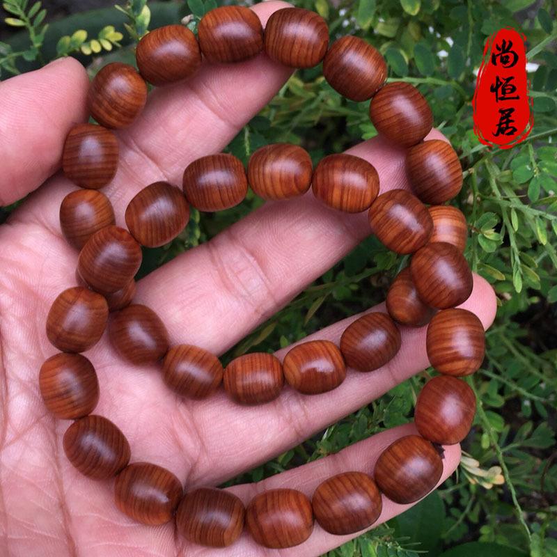 Thuja Aged Material Jujube 1.2x1.8x2.0 High Oil Density Milky Fragrance Buddha Beads Bracelet
