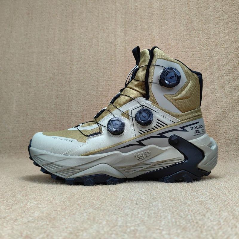 Chaussure de Montagne Mi-haute de Marque Originale Languette Rapide Chaussure de Randonnée Extérieure Botte de Trekking Automne/Hiver 45