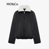 MO&Co. 2024 Winter Detachable Fur Collar Loose Down Jacket