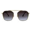 Burberry Segundo. Serie de Patrones de Logo Exclusivo Monograma Gafas de Sol de Moda Gafas de Sol para Mujer Gradiente Dorado-Gris B3124-1109/8G