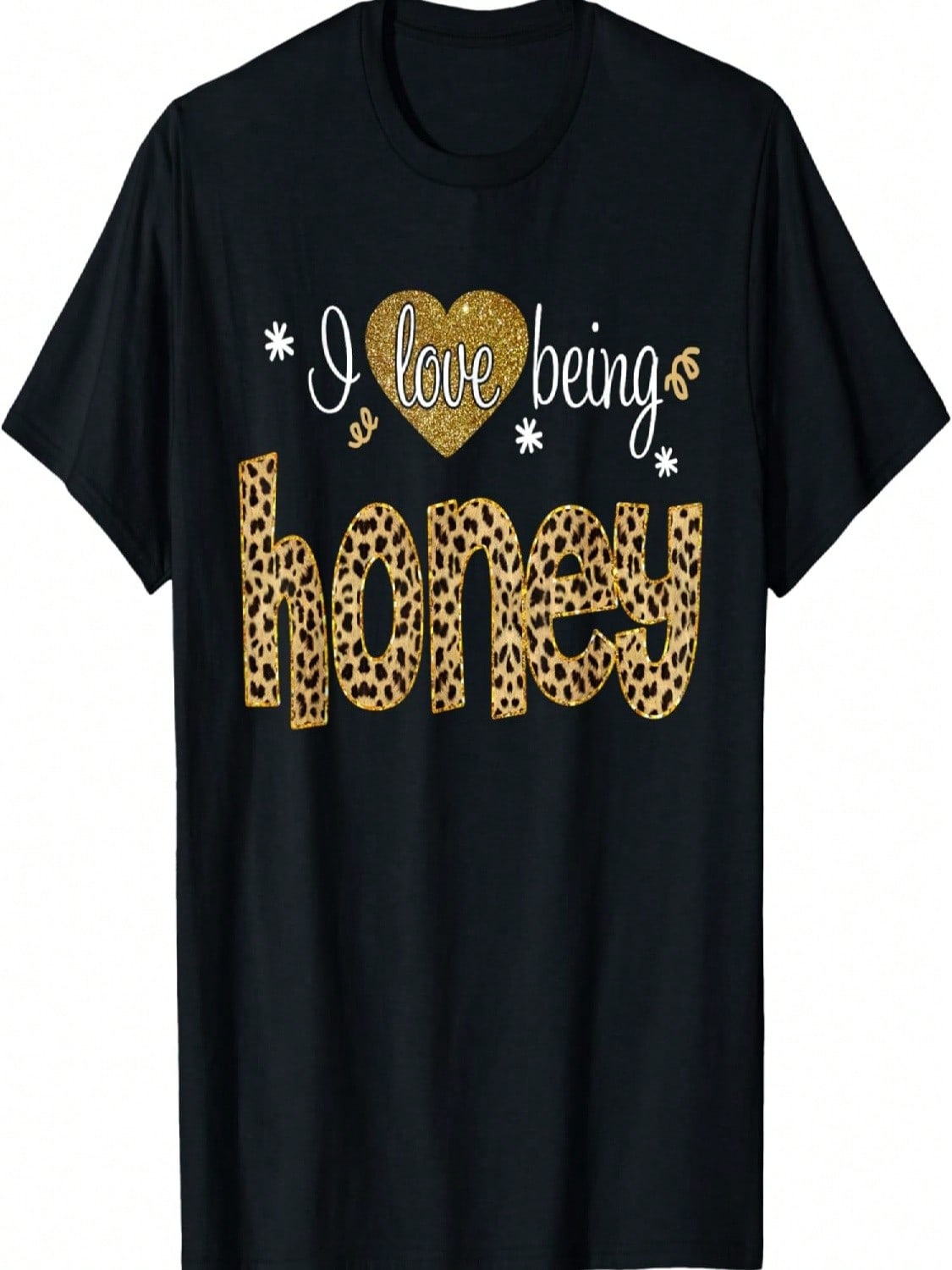 I Love Being Honey Leopard Plaid- Christmas Gift T-Shirt S разноцветный
