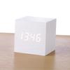Wooden multi-functional alarm clock creative luminous intelligent led digital display student gift electronic clock silent