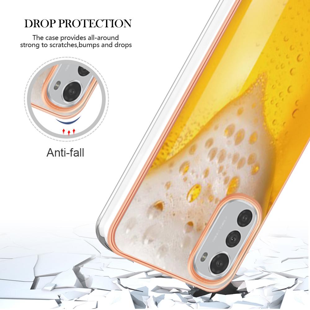 Luksus IMD galvaniseringsramme TPU støtsikker telefonveske for Motorola Moto E20 E30 E40 Moto G53 E13 E32 E32S Moto G Play