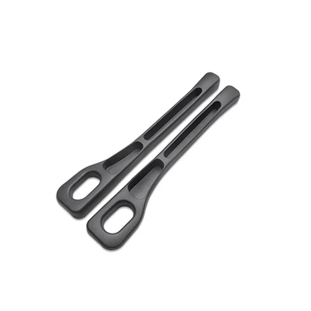 Car Seat Gap Filler, PU, Foldable, Elastic, Black, 2-Pack
