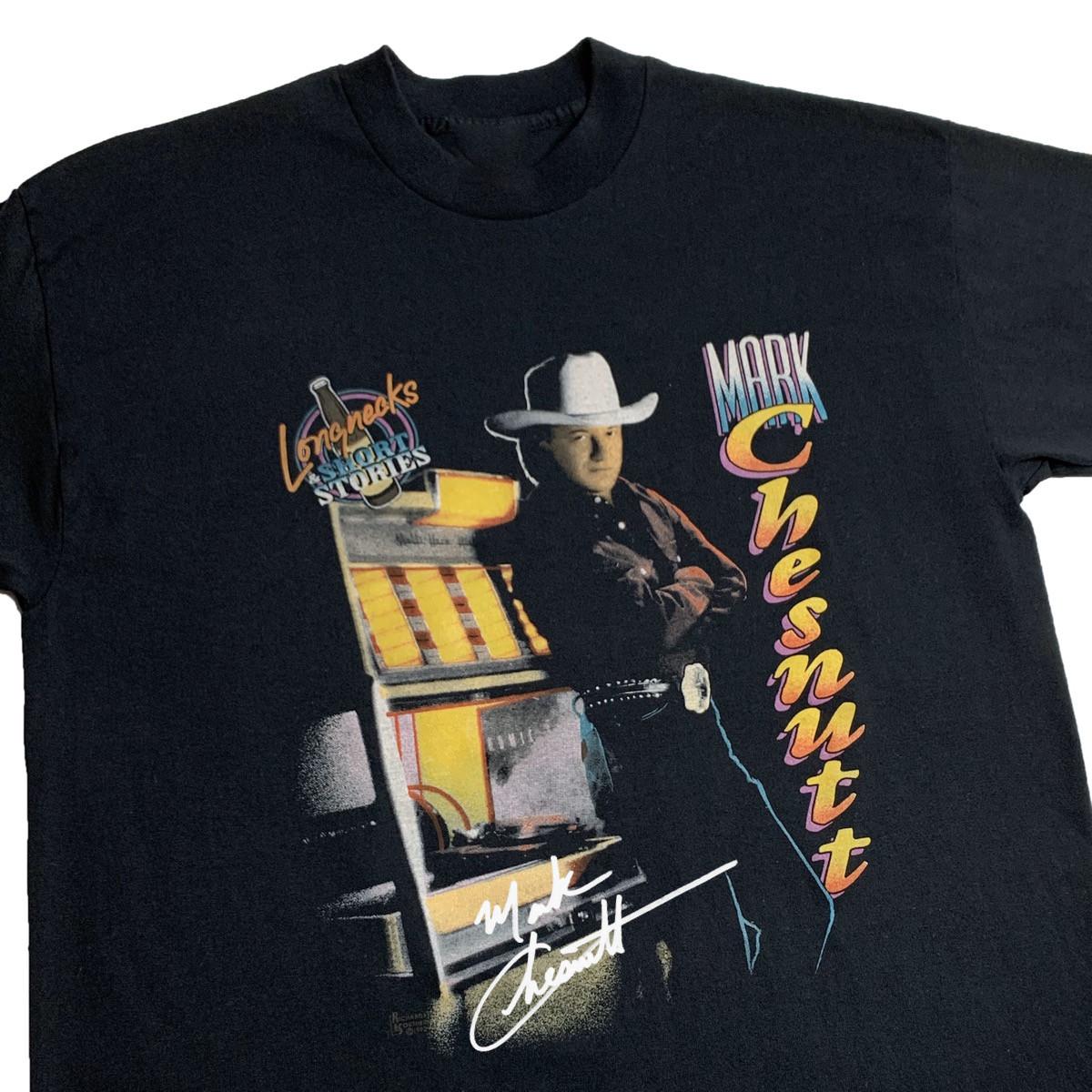 90s Vintage LONGNECK Tour Mark Chesnutt Shirt Classic Black XXL