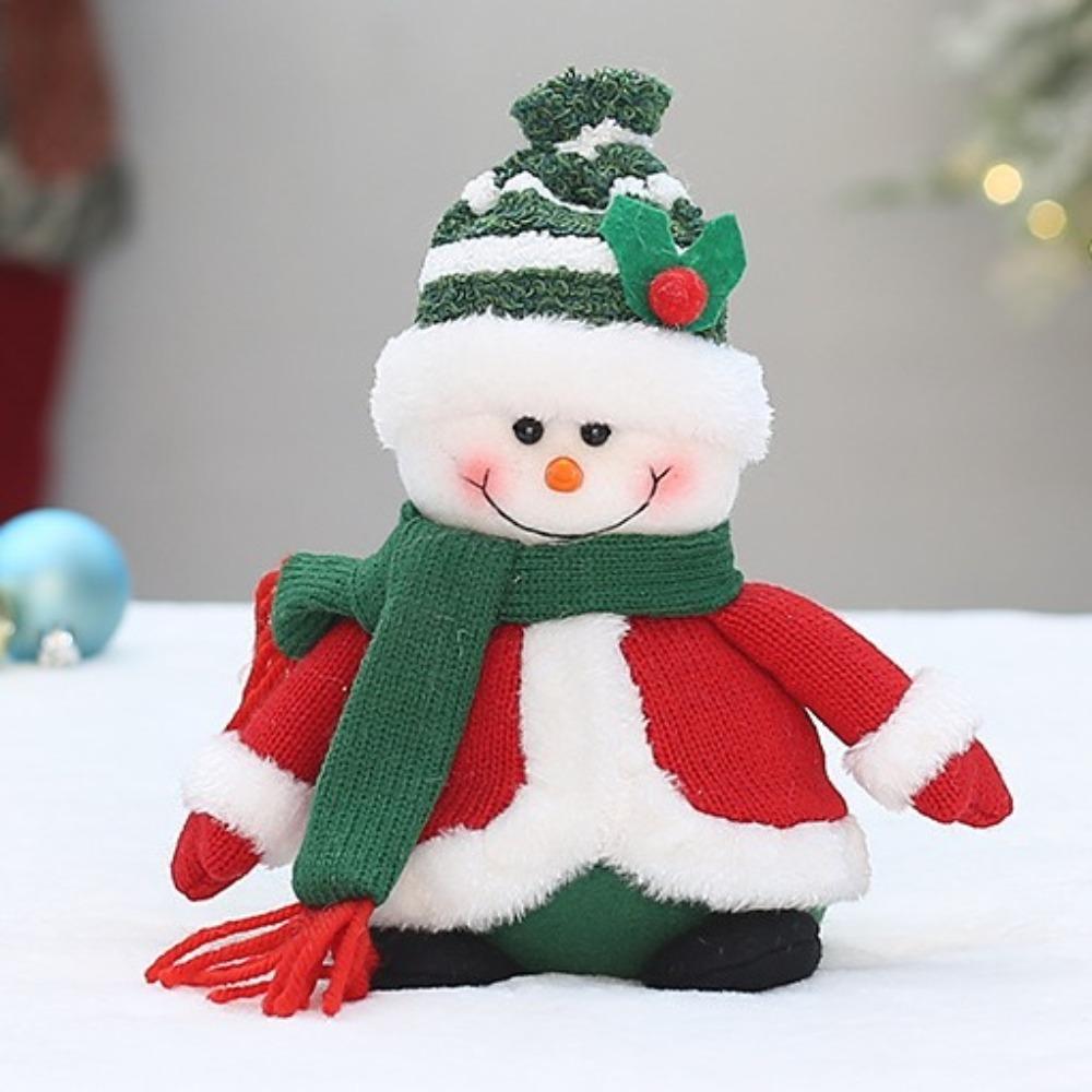 Sitting Santa Claus Doll Toy Plush Merry Christmas Decoration  Xmas Festival Decor