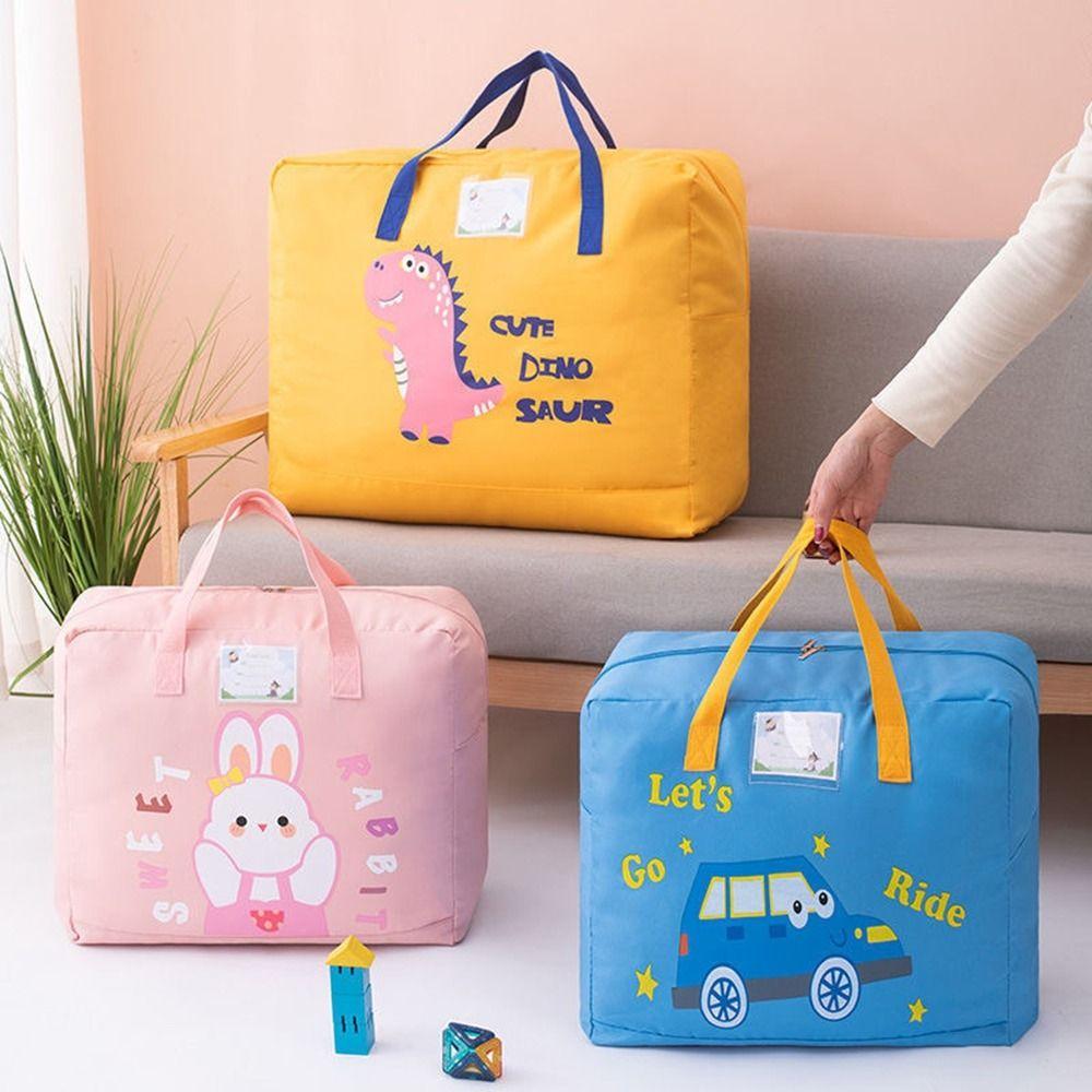 

Oxford Cloth Children Quilt Finishing Bag Cartoon Moving Packing Bag Duvet S жовтий