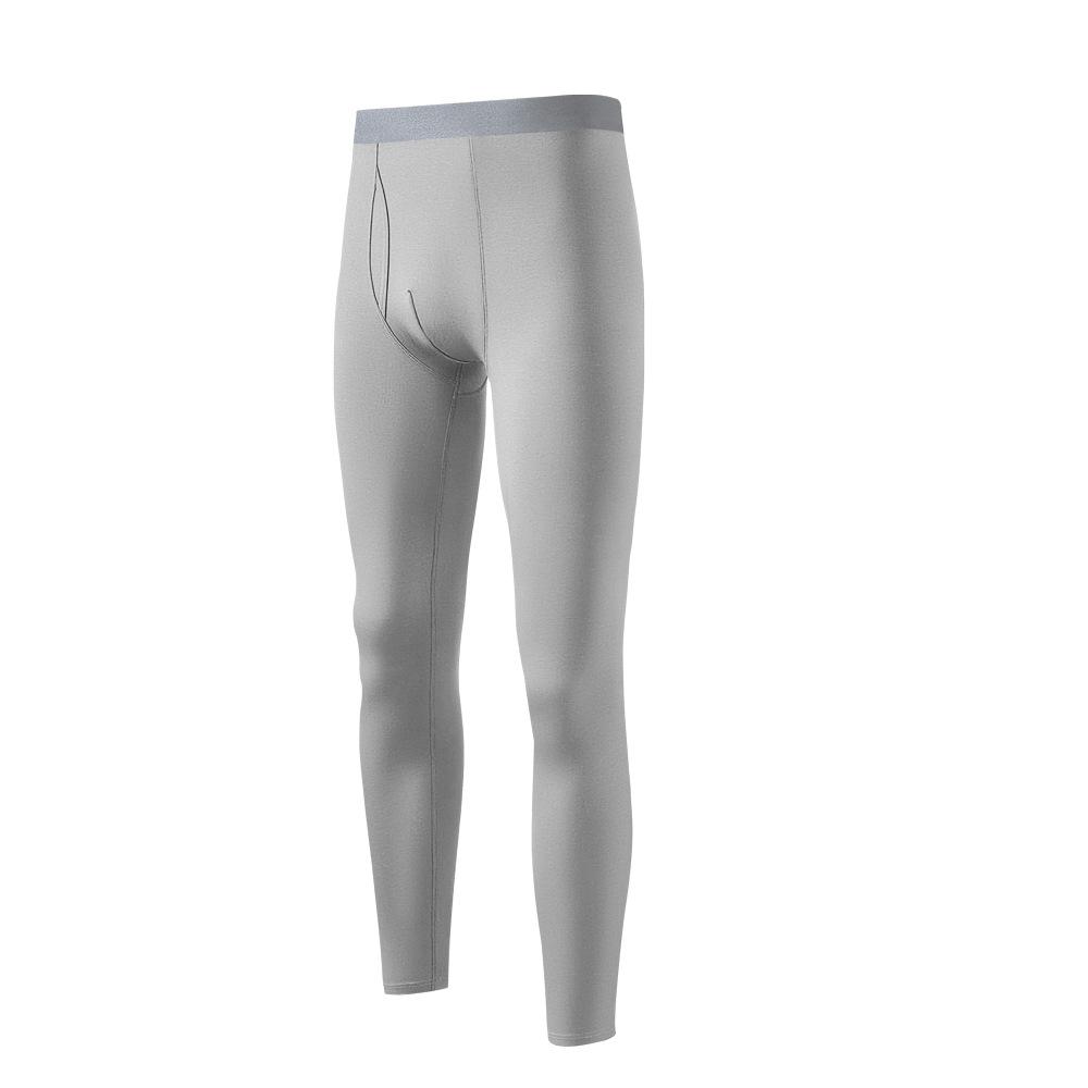 

Мужская хлопковая термобельё высокого качества, нижнее бельё, пижамные штаны для мужчин, брюки с эластичным поясом, осенне-зимняя одежда 2XL светло-серый