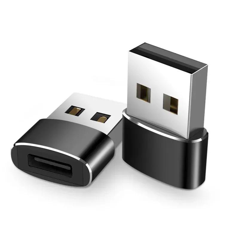 100-500Pcs USB Male to USB C Type C Female OTG Adapter Converter Type-c Cable Adapter For Nexus 5x 6p Samsung USB-C Data Charger