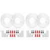 A03F-4 Pack Light Fixture Mounting Brackets, Ceiling Light Mounting Plate, Wall Light Mount Blocks With Screw And Nuts