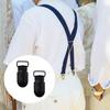 T Tulead Suspender Clips Black Clips Metal Holder Clip Fasteners Pants Clip Buckle Clamps Pack of 20