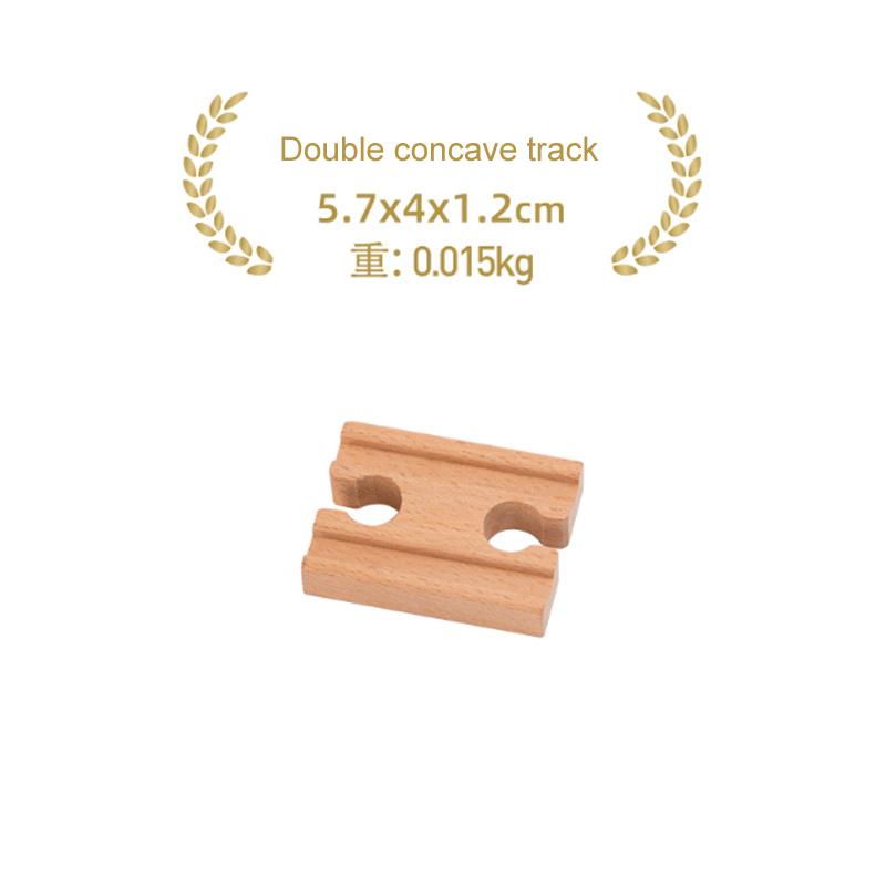 Children's Wooden Track Accessories Combination Universal Track Beech Wood Railway Train Track Toys Fit Biro All Brands Track