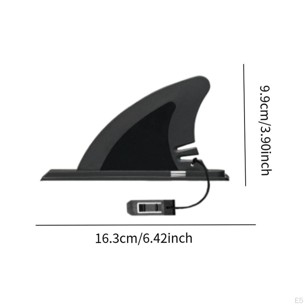 Hydrodynamic Surfboard Fin with Quick Release Pin for Soft Top Foam Boards Universal Fit