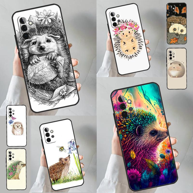 Animal Hedgehog Case For Samsung Galaxy A52 A32 A12 A14 A24 A34 A54 A13 A23 A33 A53 A73 A11 A51 A71 Cover